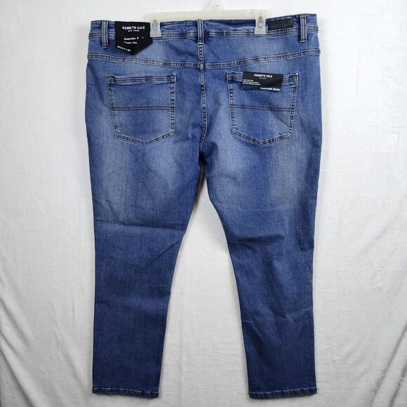 Kenneth Cole New York Sustainable Denim Stretch Regular Fit Jeans Size W44 X L30 - Picture 4 of 16